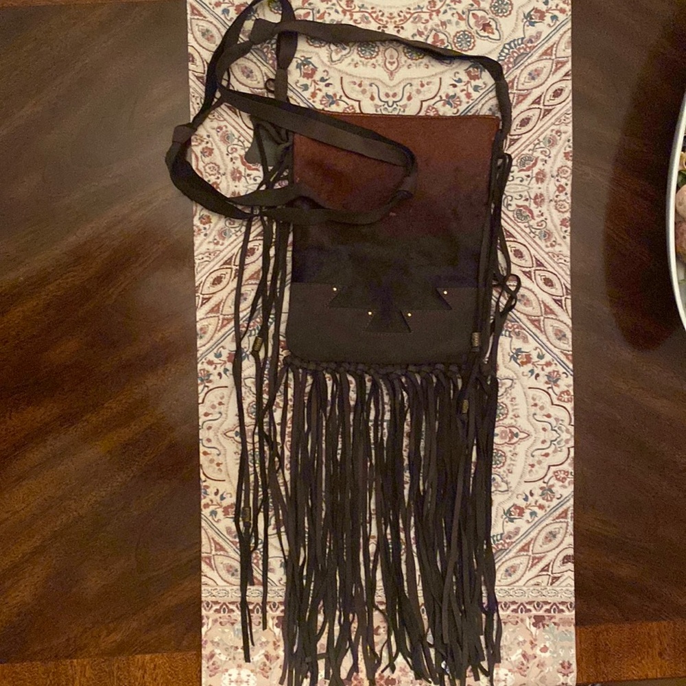 Steve Madden Hair on Leather cross body